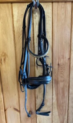 Consignment Kieffer Silverline Bridle With Gold Clinch BB/Flash NB/Reins