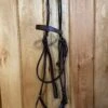 Consignment Brown Flat Bridle With Drop Noseband - Full