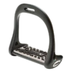 Lorenzini Aluminum/Titanium Stirrups Wide Rubber Base