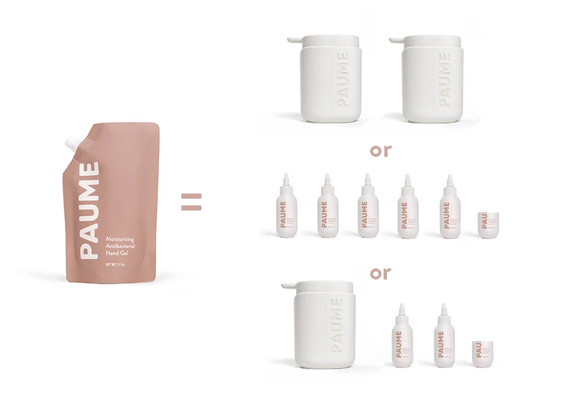 Paume Antibacterial Hand Gel 500mL Refill 2 Paume Antibacterial Hand Gel 500mL Refill - Image 2