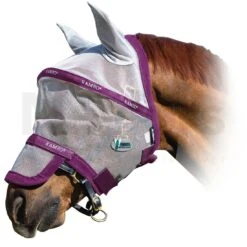 Horseware Ireland Horseware - Rambo Flymask Plus -Best Saddle Shop horseware rambo plus fly mask vamoose silverpurplephoto frame1 1