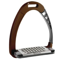 Acavallo Alupro Safety Stirrup Irons -Best Saddle Shop stirrups brown new front 52958.1587666989.1280.1280 1200x 042412d5 81e1 4163 822a c8c4379be970
